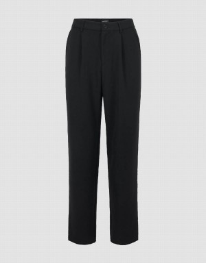 Urban Revivo Carrot Fit Men's Pants Black | OOX2034PK