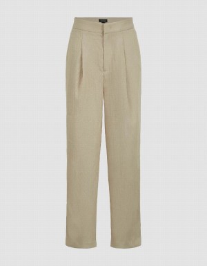 Urban Revivo Cropped Carrot Fit Women's Pants Khaki | XOU4957LG