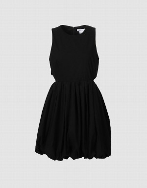 Urban Revivo Cut Out Detail Sleeveless Women's Dress Black | ITD8831PE