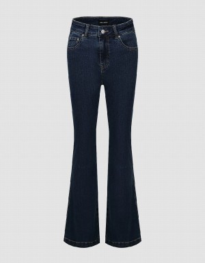 Urban Revivo Flare Women's Jeans Blue | DFH3459YY