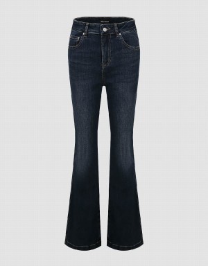 Urban Revivo Flare Women's Jeans Blue | JEL9270YA