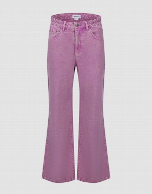 Urban Revivo Flare Women's Jeans Purple | SLC3532TU