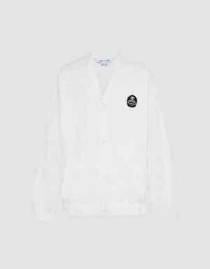 Urban Revivo Kimono Lapel Loose Men's Jackets White | VHU3328TD