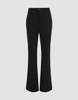 Urban Revivo Knitted Flare Women's Pants Black | PWD3582DQ