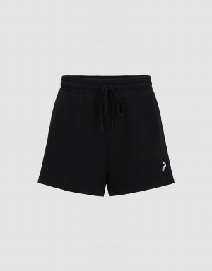 Urban Revivo Knitted Straight Women's Shorts Black | PXK2914OD