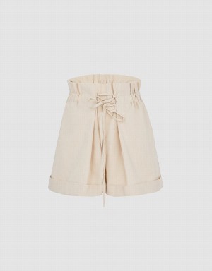 Urban Revivo Leisure Women's Shorts Khaki | GQE3158KT