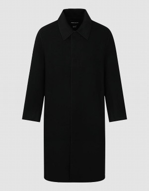 Urban Revivo Loose Straight Men's Coats Black | AJF7922WW