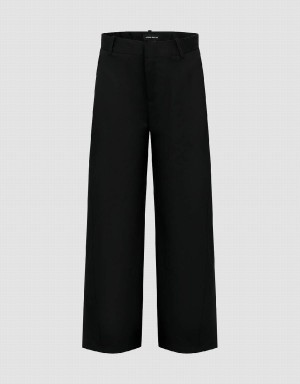 Urban Revivo Loose Wide-Leg Women's Pants Black | ZRY368SC