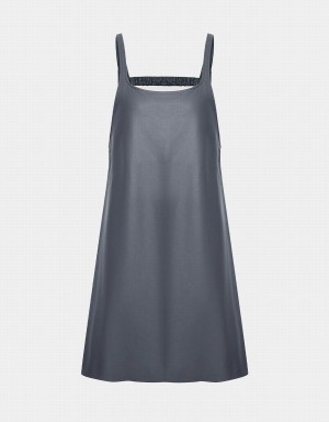 Urban Revivo Minimalist Cami Women's Dress Light Grey | LHA954GQ