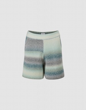 Urban Revivo Ombre Knitted Women's Pants Blue Grey White | NYD5776HV