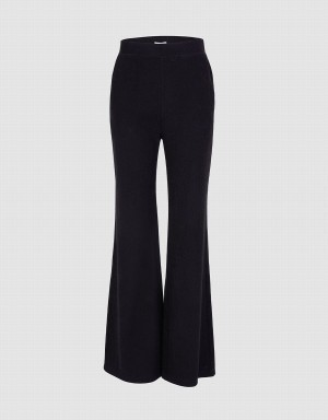 Urban Revivo Plain Flare Leg Women's Pants Black | ILN6361CB