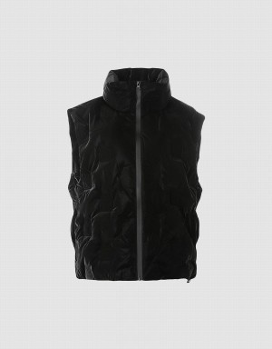 Urban Revivo Quilted Down Women's Down Jackets Black | VFL5524DN