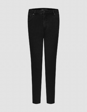 Urban Revivo Raw Hem Skinny Women's Jeans Black | KRQ9998WI