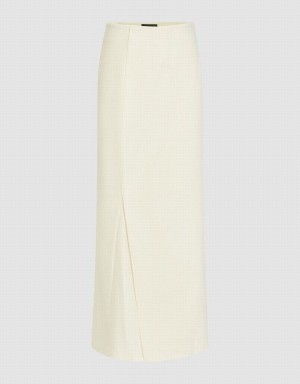 Urban Revivo Skinny Fishtail Women's Skirts White | LDW9628WS