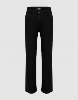 Urban Revivo Skinny Straight Women's Jeans Black | KHI2172UK