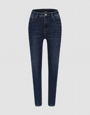 Urban Revivo Skinny Women's Jeans Blue | WLL2275CF