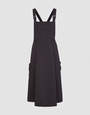 Urban Revivo Sleeveless A-Line Women's Dress Black | NEF933YY