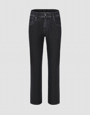 Urban Revivo Straight Men's Jeans Dark Grey | USA7921CJ