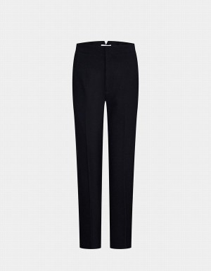 Urban Revivo Straight Tailored Women's Pants Black | XRC3881WI