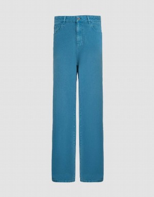 Urban Revivo Straight Women's Jeans Blue | OIQ6193FG