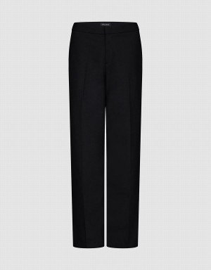 Urban Revivo Straight Women's Pants Black | PMN4448OW