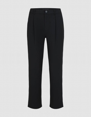 Urban Revivo Tailored Carrot Fit Men's Pants Black | ZMN4226BV