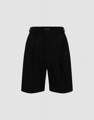 Urban Revivo Tailored Regular Women's Shorts Black | WUO5418EW