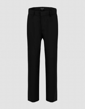 Urban Revivo Tailored Skinny Men's Pants Black | BJC6496NO