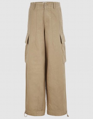 Urban Revivo Utility Jogger Women's Pants Khaki | AZZ2569IV