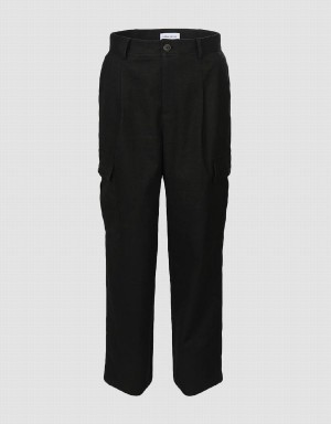 Urban Revivo Utility Pocket Women's Pants Black | MWA9430CV