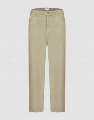 Urban Revivo Wide-Leg Men's Jeans Khaki | FYX9921FR