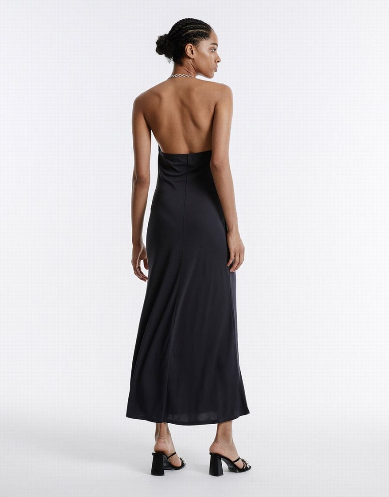 Urban Revivo Backless Maxi Women's Dress Grey | LWV3029PG