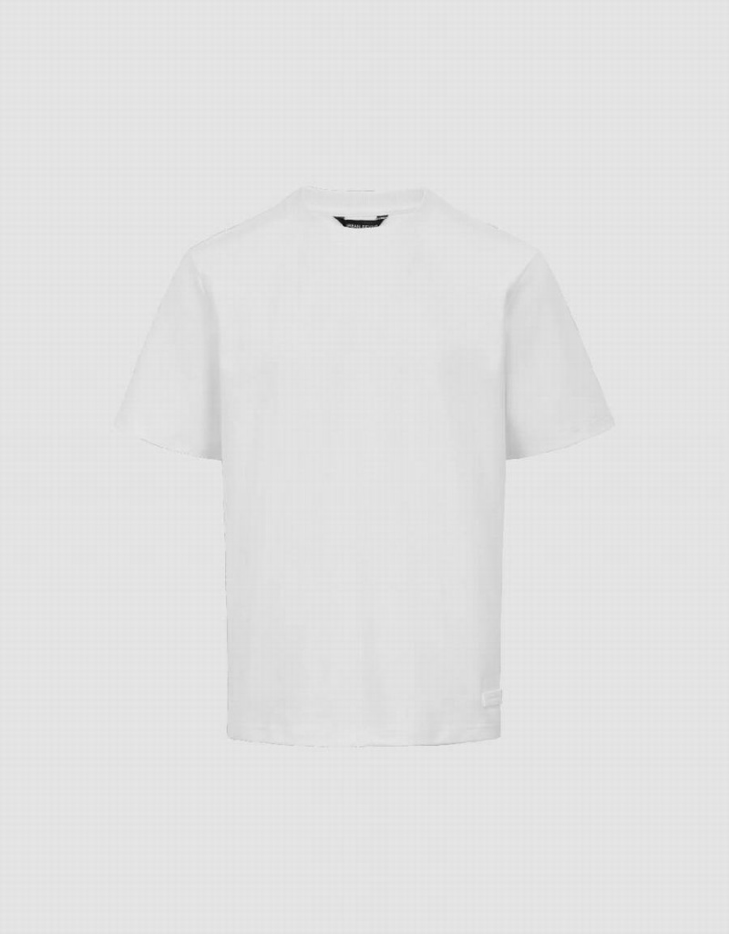 Urban Revivo Crew Neck Straight Men's T Shirts White | OIY892TC