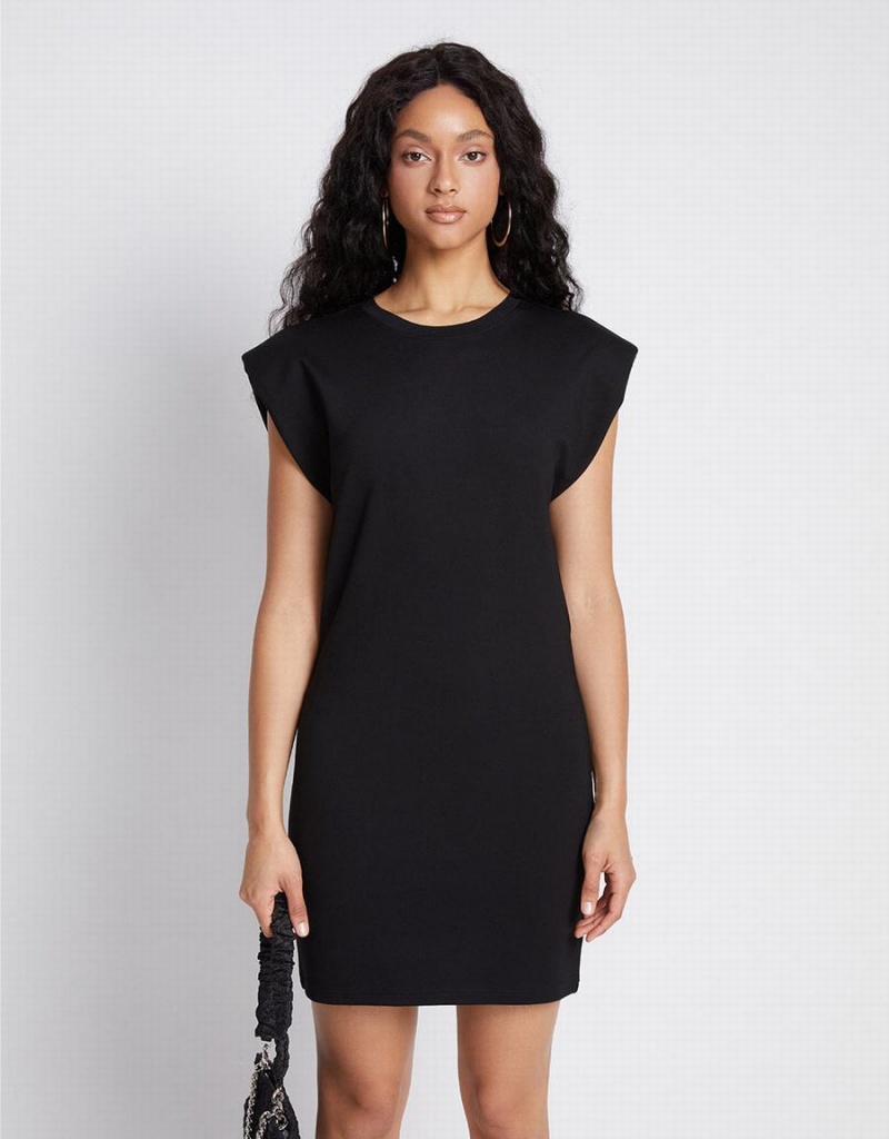 Urban Revivo Cut Out Back Sleeveless Women's Dress Black | IMS7983UG