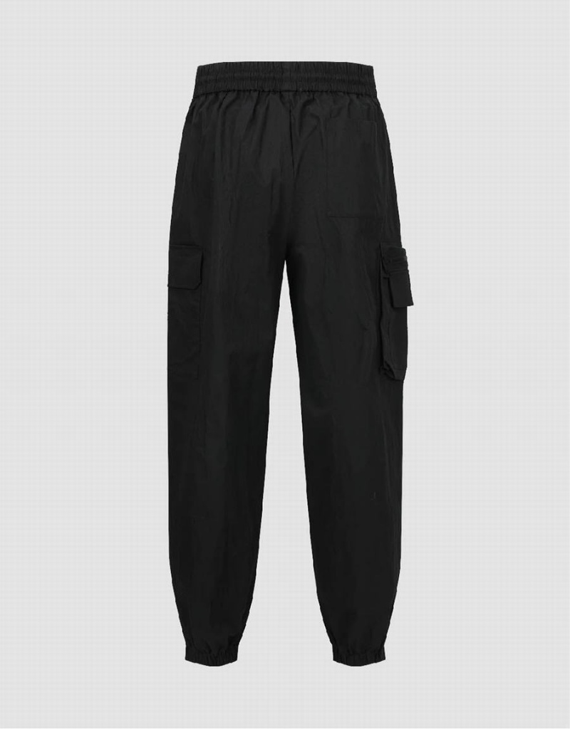 Urban Revivo Elastic Waist Jogger Men's Pants Black | YOD1492SR