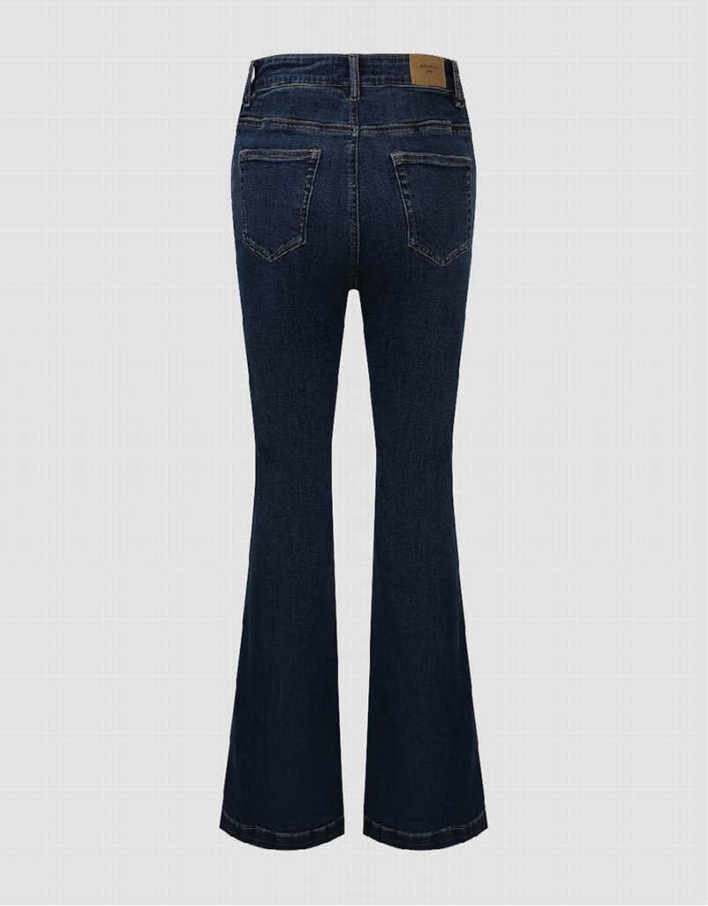 Urban Revivo Flare Women's Jeans Blue | DFH3459YY