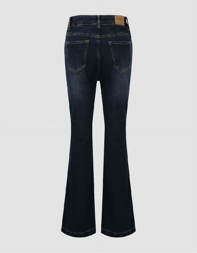 Urban Revivo Flare Women's Jeans Blue | JEL9270YA