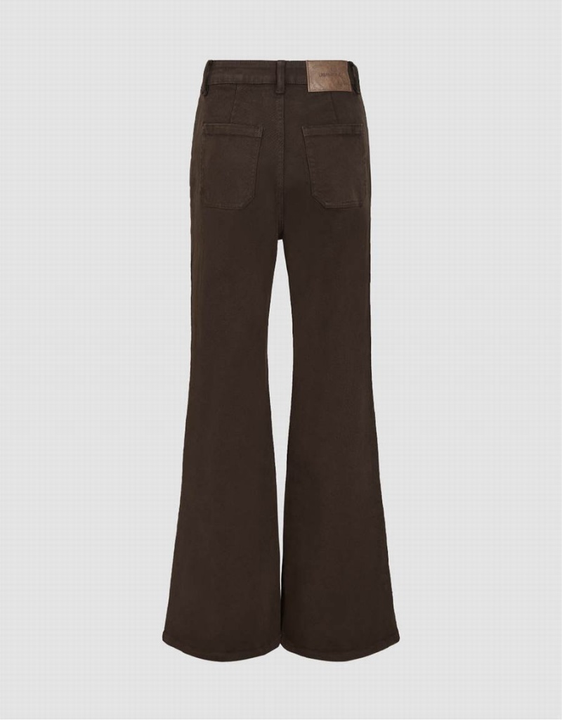 Urban Revivo Flare Women's Jeans Brown | OBY7910CK