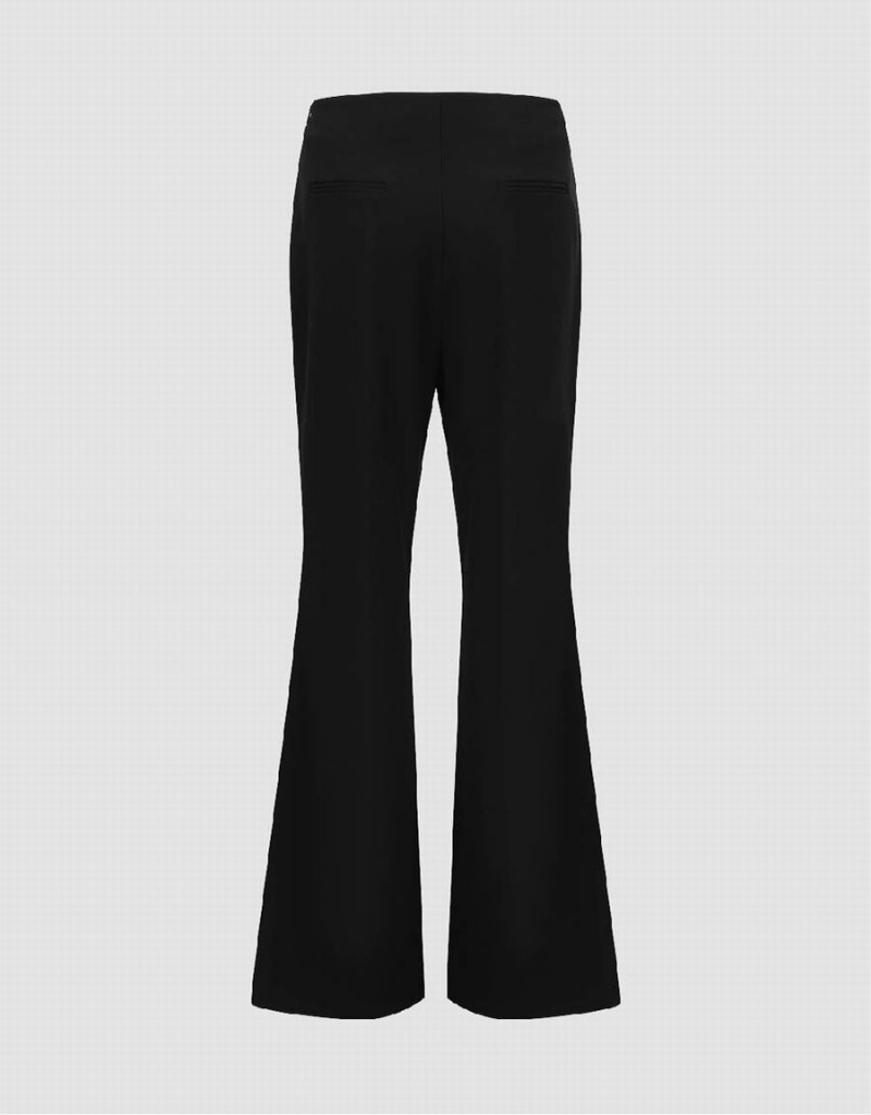 Urban Revivo Flare Women's Pants Black | YXB3860HO