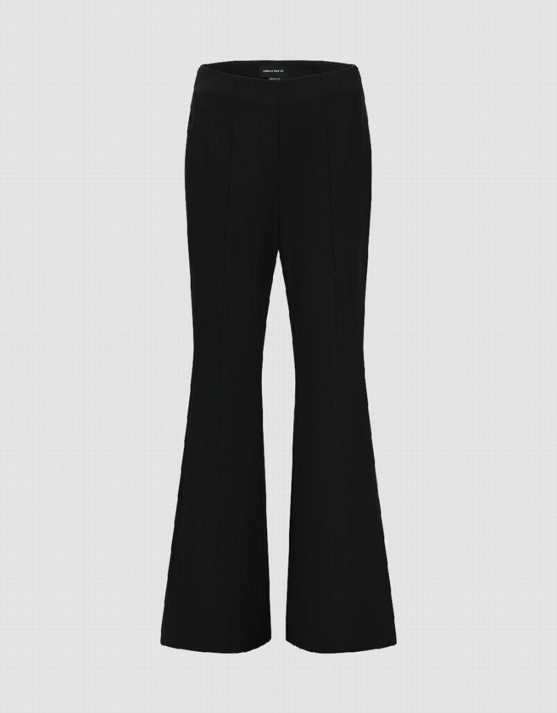 Urban Revivo Flare Women\'s Pants Black | YXB3860HO