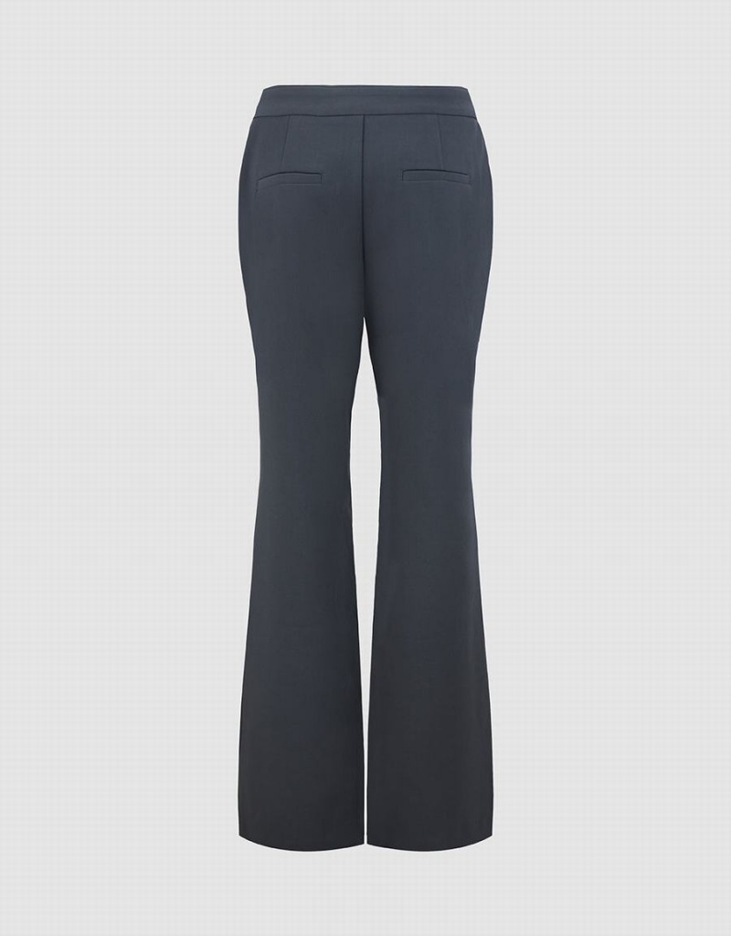 Urban Revivo Flare Women's Pants Dark Grey | HNU9859NF