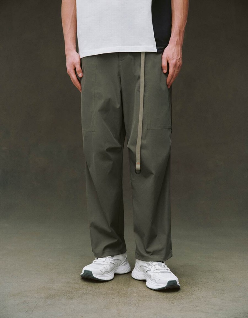 Urban Revivo Loose Jogger Men's Pants Khaki | FYM2815IF