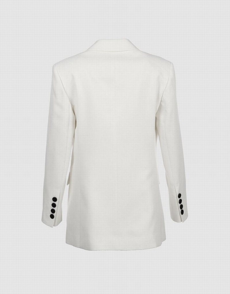 Urban Revivo Plain Double Breasted Women's Blazers Pink White | GNU1684AR