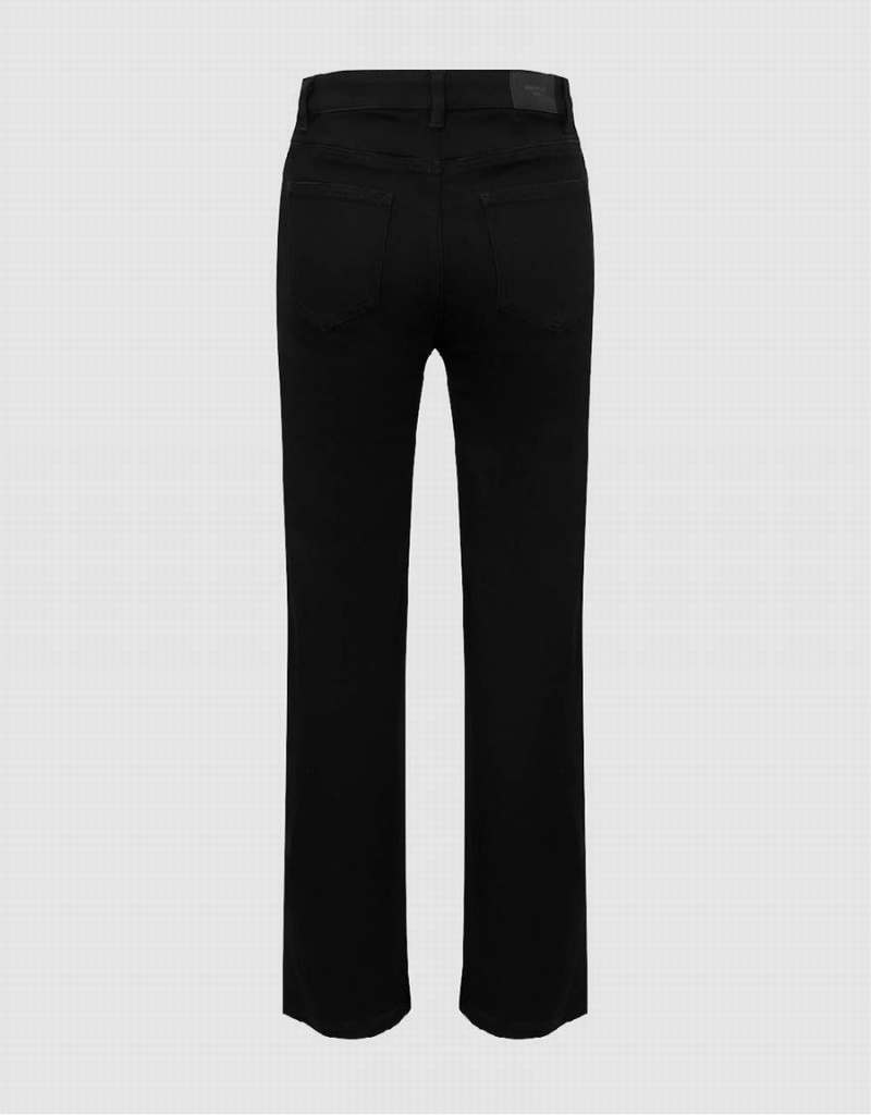 Urban Revivo Skinny Straight Women's Jeans Black | KHI2172UK