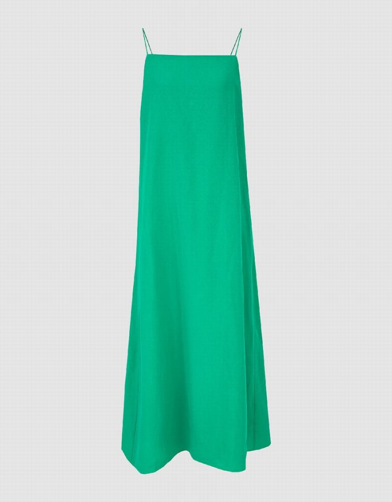 Urban Revivo Sleeveless Straight Women's Dress Green | EFE8572AT