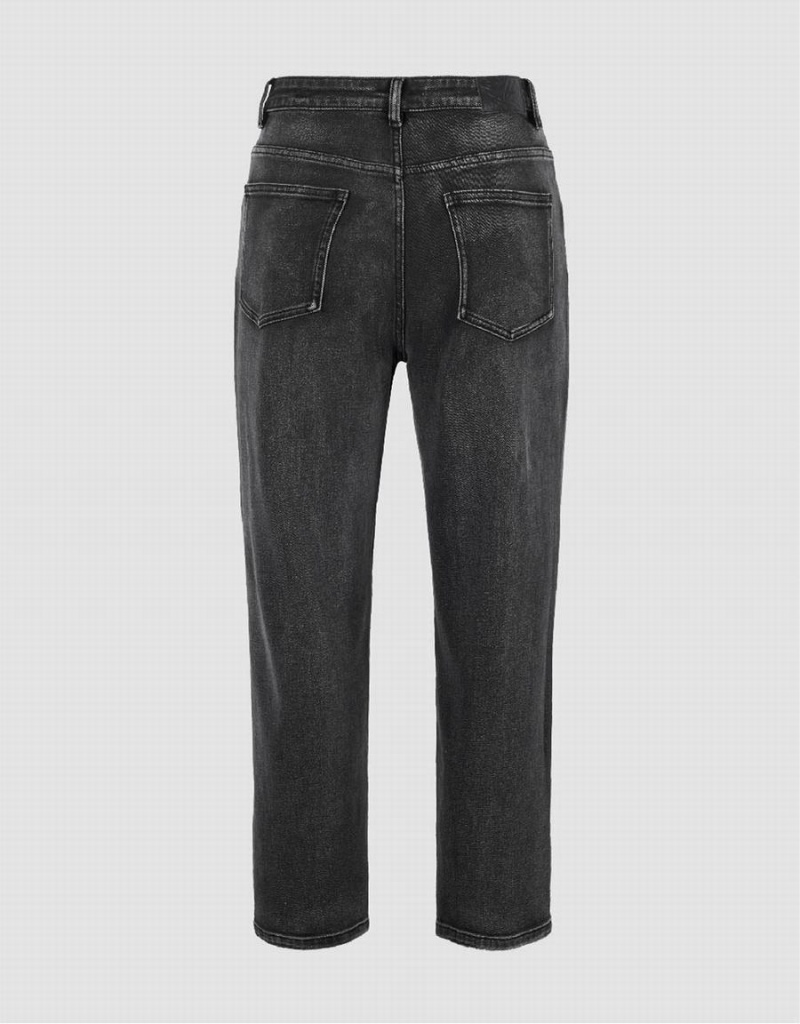 Urban Revivo Straight Men's Jeans Dark Grey | UGF907LC