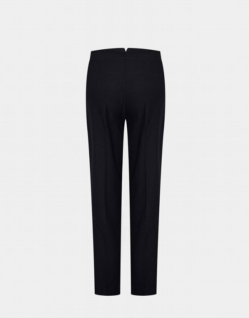 Urban Revivo Straight Tailored Women's Pants Black | XRC3881WI