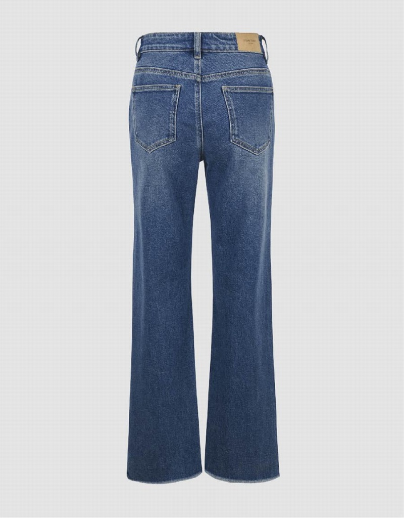 Urban Revivo Straight Women's Jeans Blue | XGW8166AF