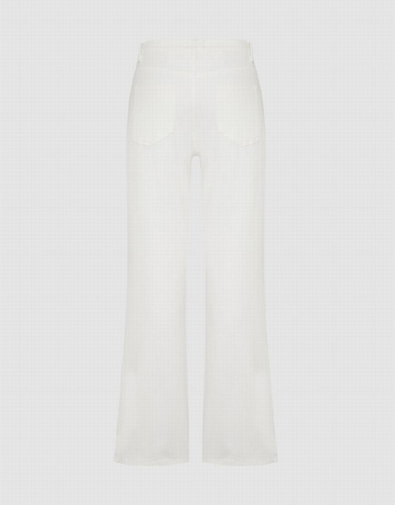 Urban Revivo Straight Women's Jeans White | UEW4718UQ