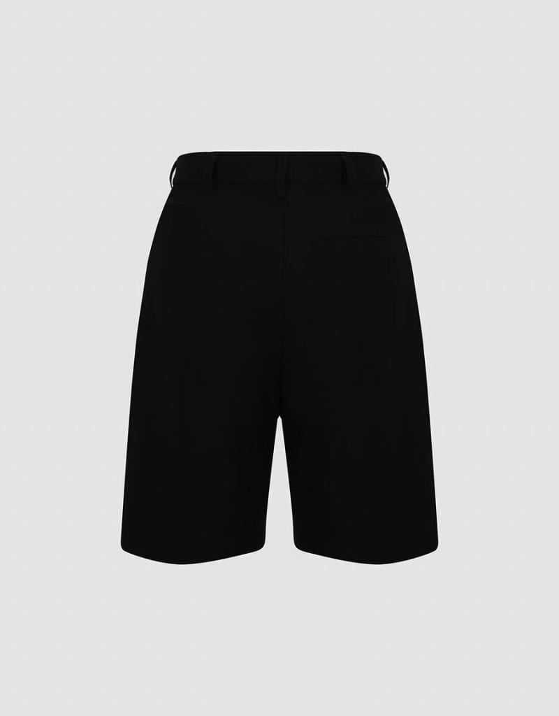 Urban Revivo Tailored Regular Women's Shorts Black | WUO5418EW